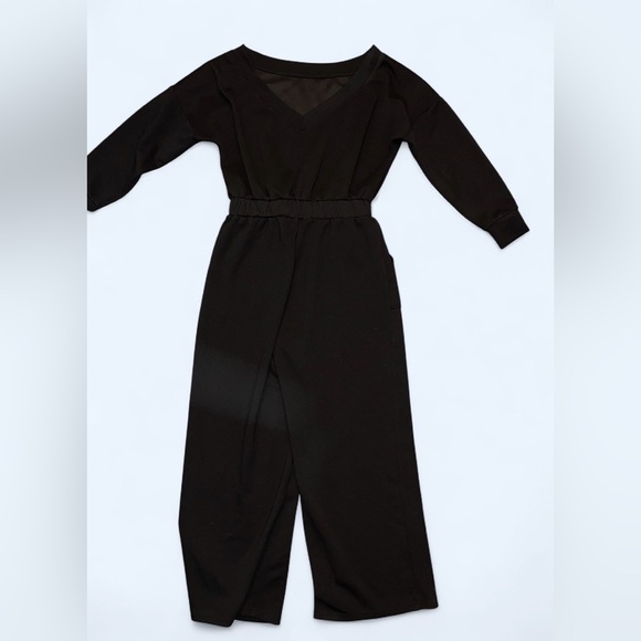 CHICME Black Wide-Leg Long Sleeve Jumpsuit | Elastic Waist | Size M | NWOT - Picture 8 of 13